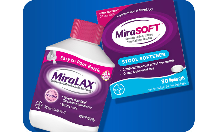 MiraLAX and MiraLAX Easy to Pour Bottle