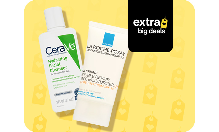 Buy 1, get 1 free on beauty minis likeCeraVe Hydrating Facial Cleanser, La Roche-Posay Double Repair Face Moisturizer and more