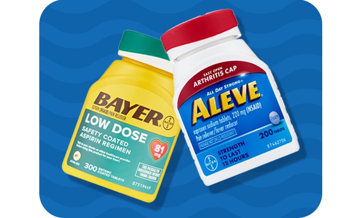 Bayer and Aleve.