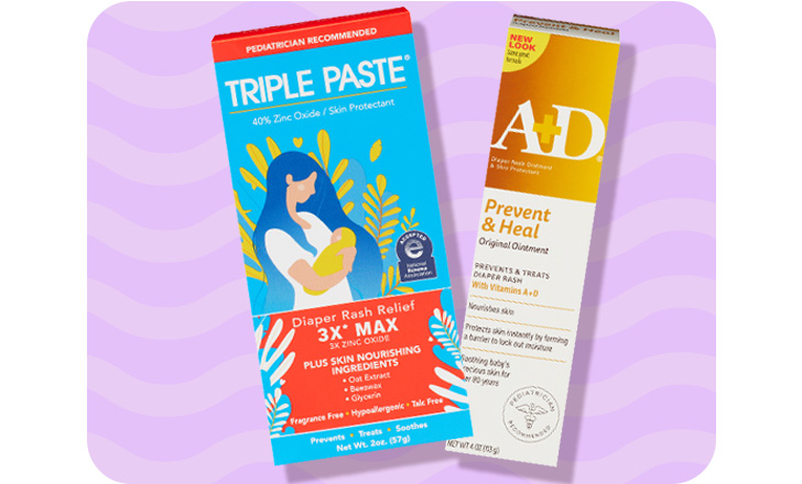 Triple Paste rash cream and A+D ointment