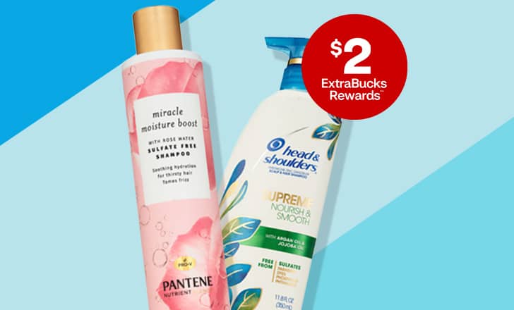 $2 ExtraBucks Rewards, Pantene and Head & Shoulders shampoo