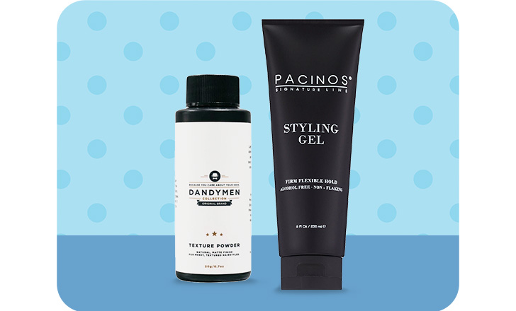 Dandymen Matte Texture Powder and Pacinos Styling Gel