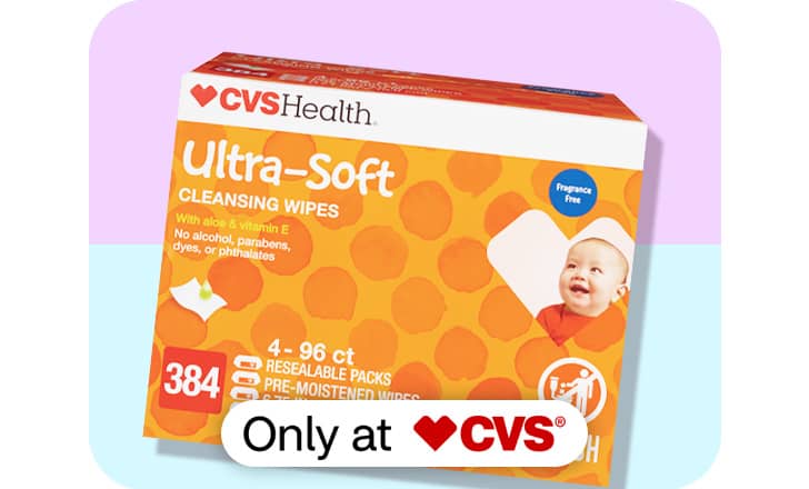 CVS Health baby wipes, only at CVS