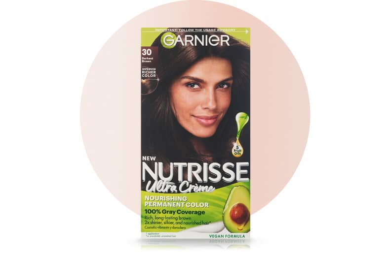 Garnier Nutrisse Ultra Creme hair color product.