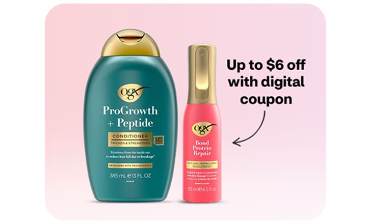 Get $6 off with digital coupon, OGX shampoo