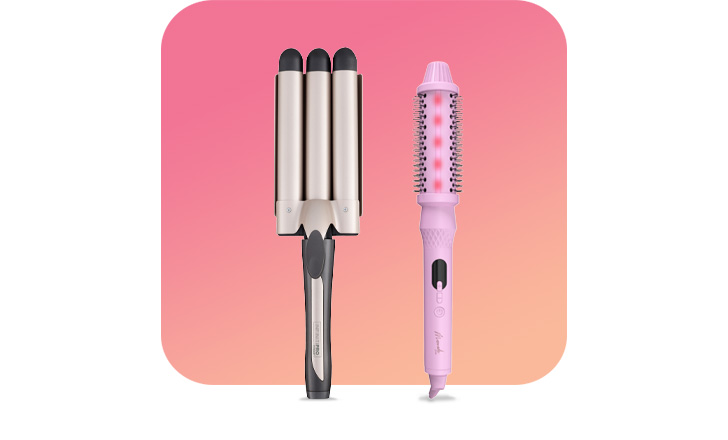 Conair curling iron and Mermade Hair styling brush