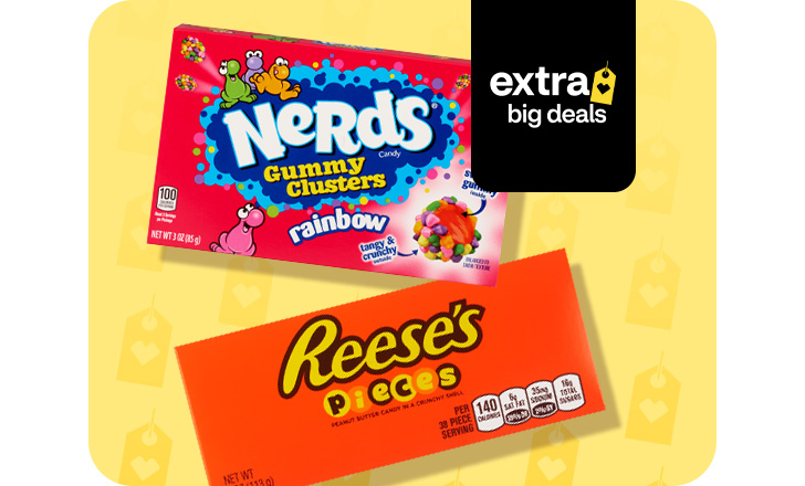 Nerd's candy and Reese's Pieces
