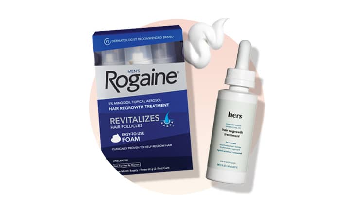 Rogaine and hers hair regrowth products