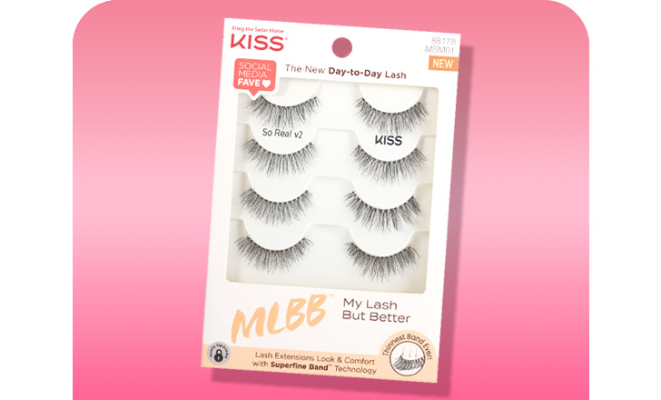 A package of KISS MLBB false eyelashes