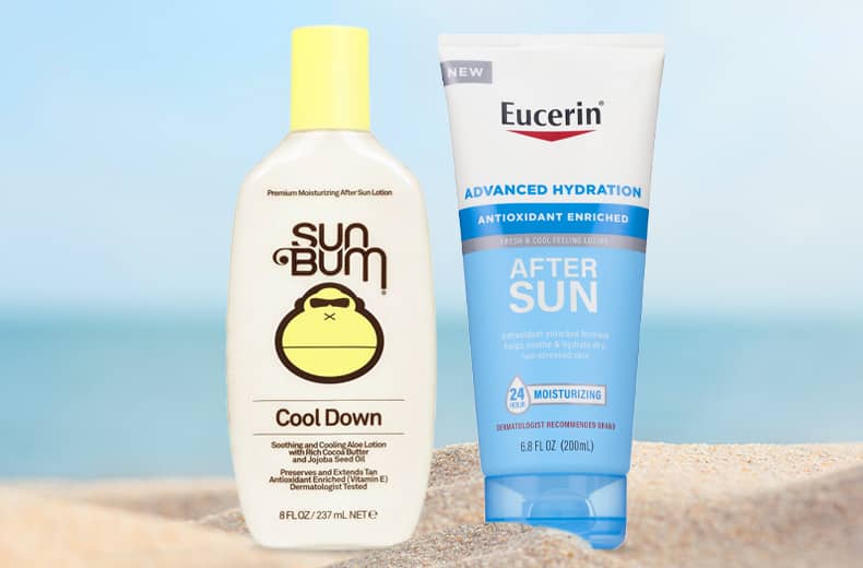 Sun Bum Cool Down and Eucerin After Sun sun care products