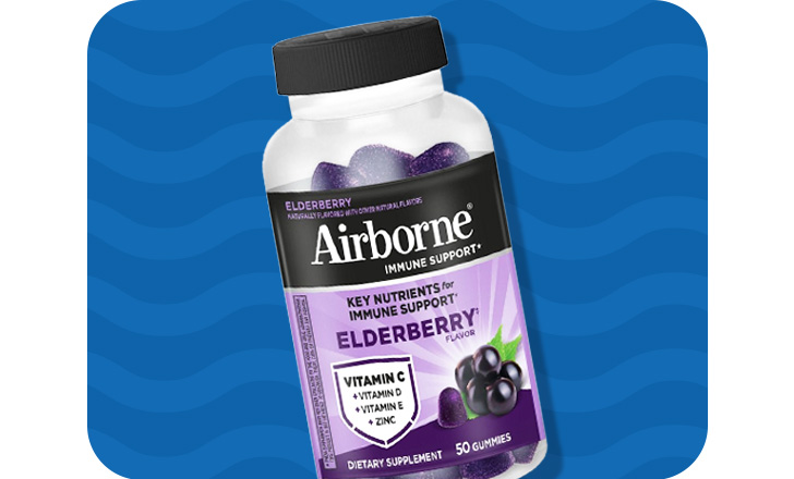 Airborne Elderberry gummies for immune support