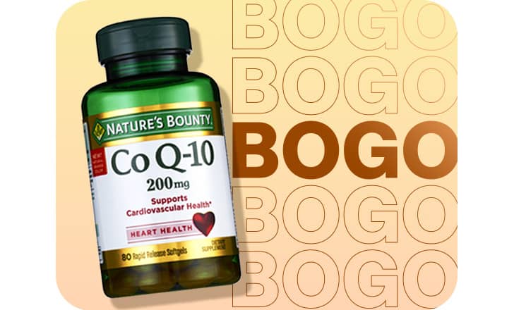Buy one, get one, Nature's Bounty Co Q 10 softgels