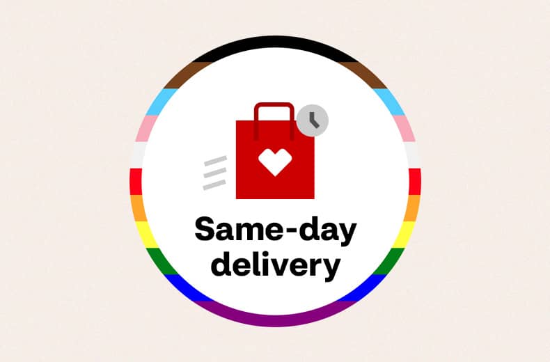 Pictograma de una bolsa de compras de CVS con reloj