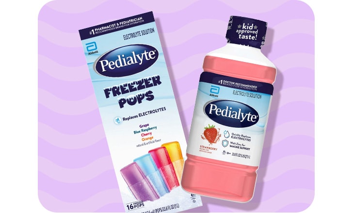 Pedialyte Freezer Pops and Pedialyte