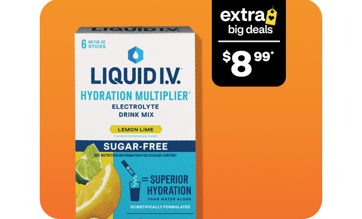 $8.99, Liquid I.V. electrolyte drink mix