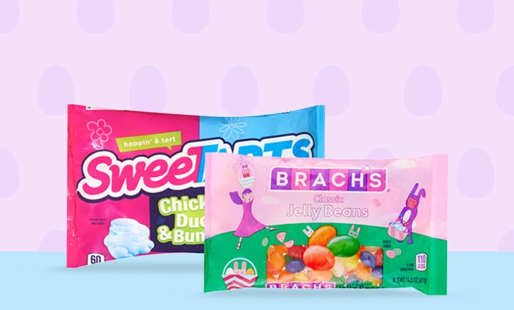 Hoppin' & Tart Sweetarts chicks, ducks and bunnies. Brach's classic jelly beans