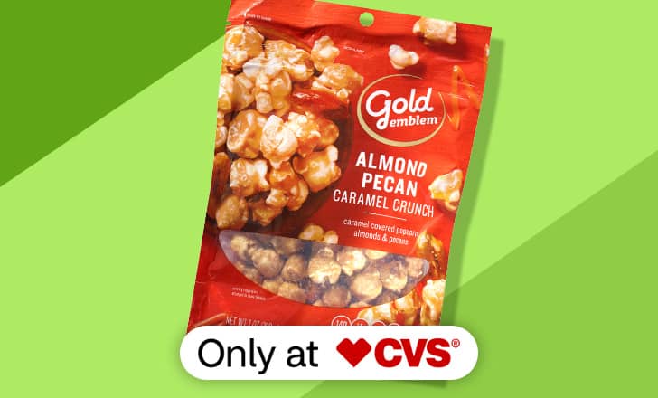 Gold Emblem Almond Pecan Caramel Crunch, only at CVS