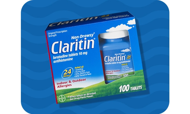 Non-Drowsy Claritin tablets.