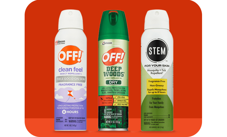 OFF! and STEM insect repellent spray