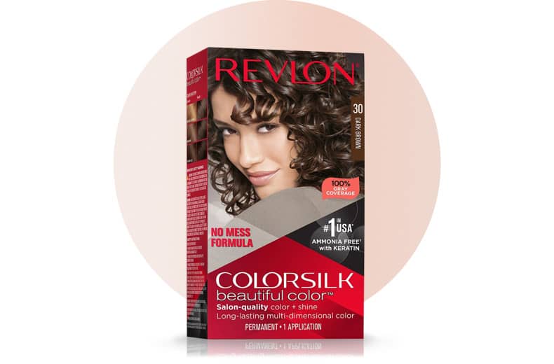 Revlon Colorsilk hair color product.