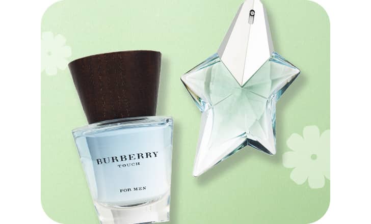 Burberry Touch and Thierry Mugler Angel for Women designer fragrances