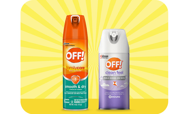 Off! Family Care and Clean Feel insect repellants