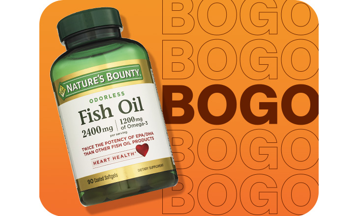 Buy one, get one, Nature's Bounty Fish Oil softgels