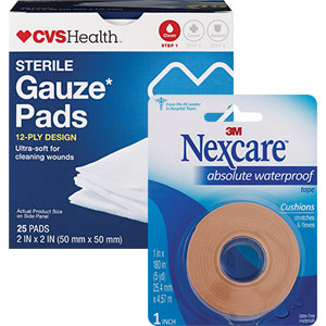 First Aid Tape, Gauze & Dressings