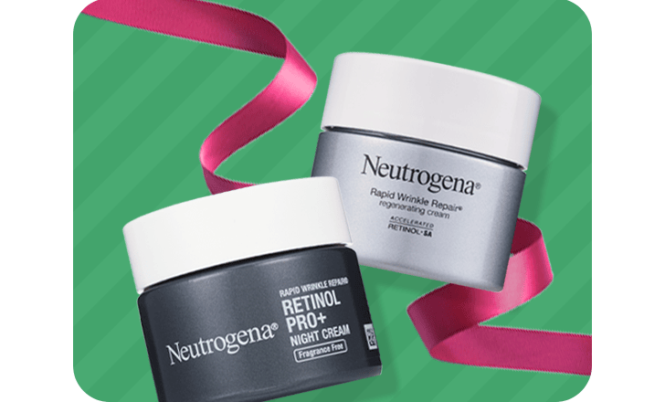 Jars of Neutrogena Retinol Pro+ and Rapid Wrinkle Repair creams