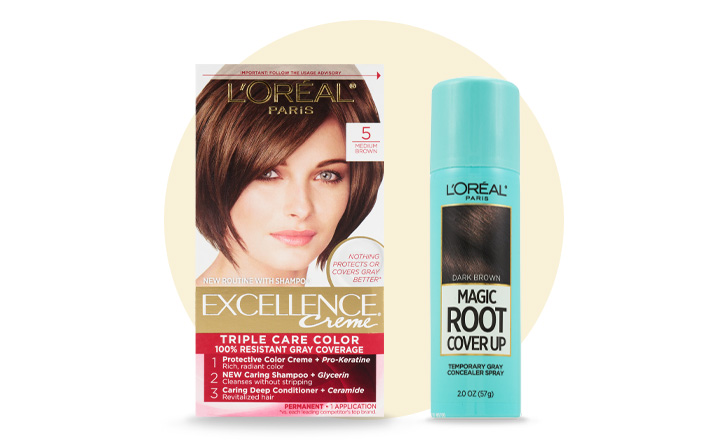 L'Oréal Paris Excellence Creme hair color and Magic Root Cover Up