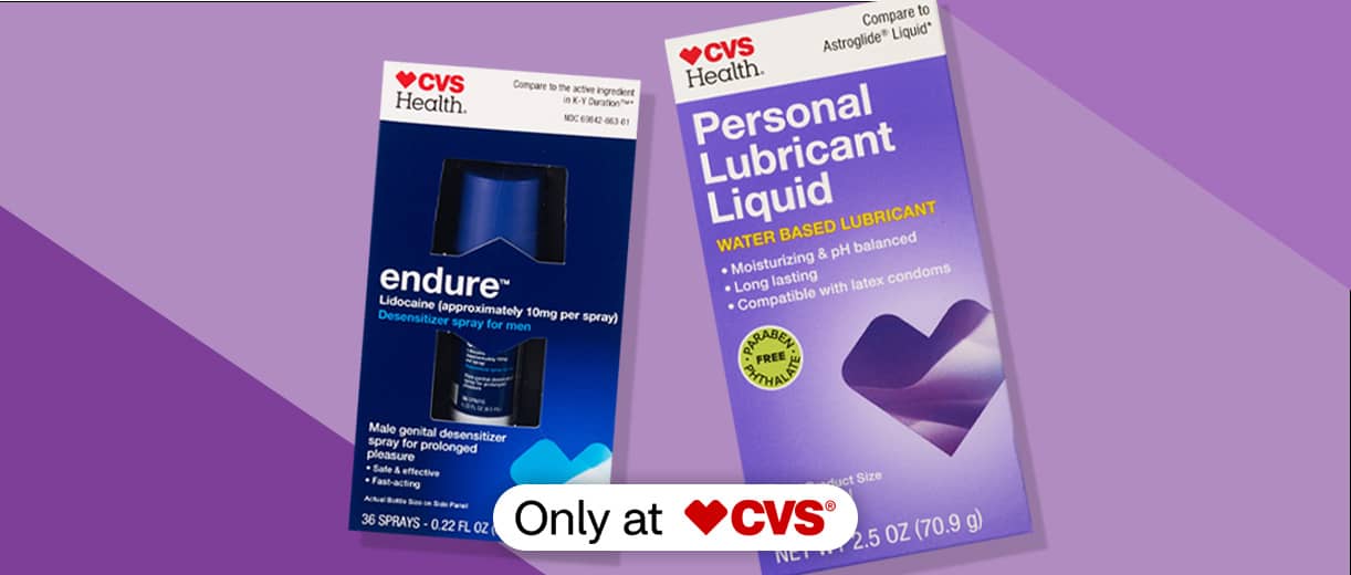 CVS Health endure and Personal Lubricant Liquid, only at CVS