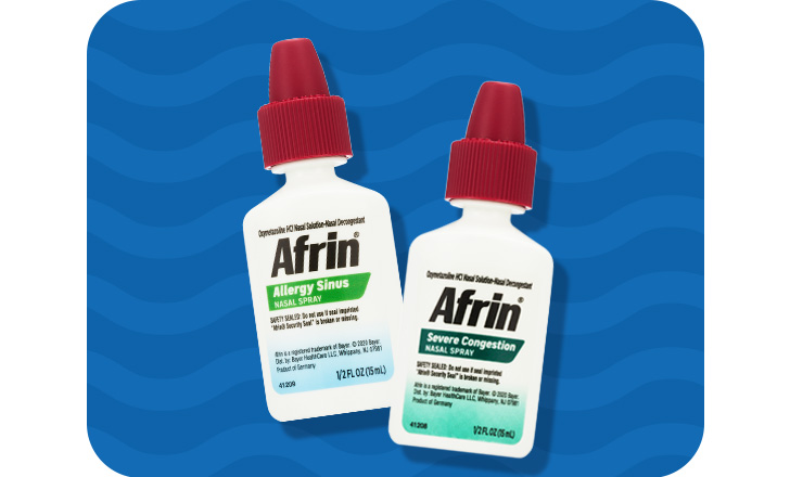 Afrin Allergy Sinus nasal spray and Afrin Severe Congestion nasal spray