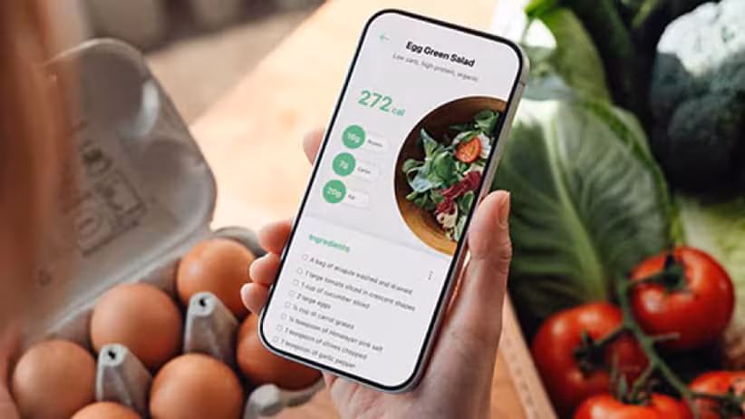 iphone image showing recipe