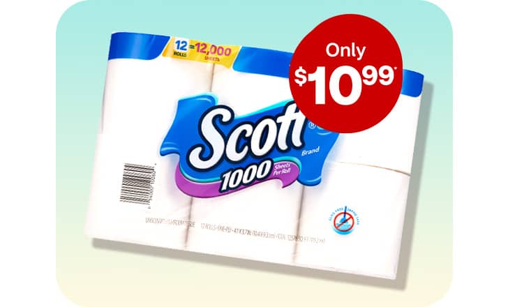 Only $10.99, Scott 1000 bathroom tissue