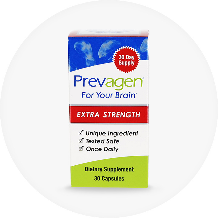 Brain Support, a package of Prevagen extra strength daily capsules 