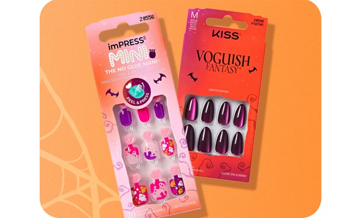 imPress Mini and Kiss Voguish Fantasy press on nails