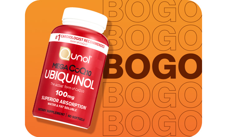 Buy one, get one, Qunol Mega Co Q10 Ubiquinol softgels