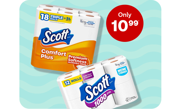 Only $10.99. Get up to $2 off with digital coupon. Scott toilet paper