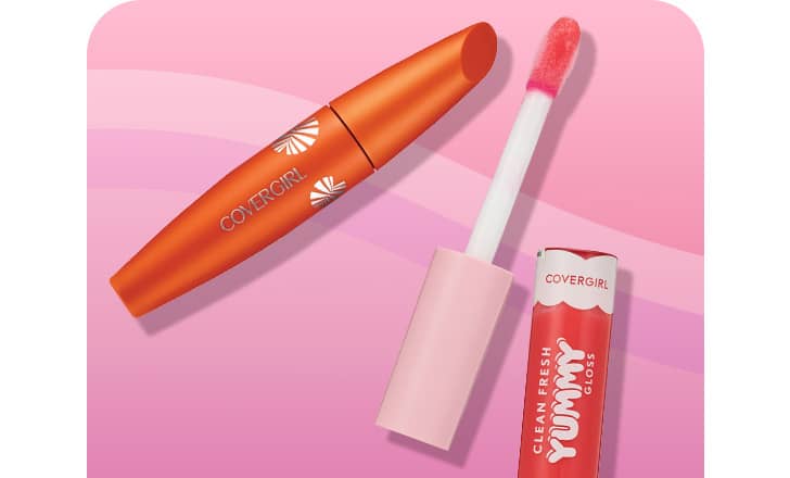 Cover Girl mascara and lip color