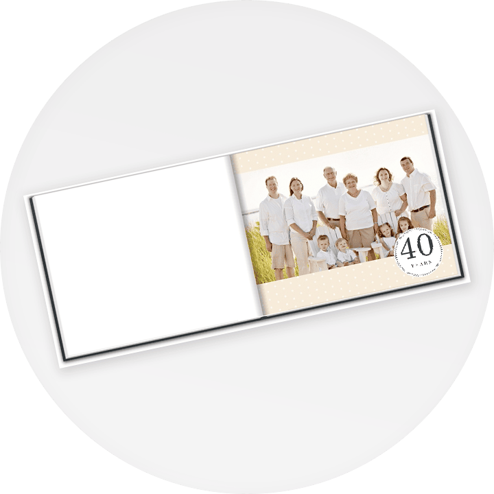 single sided photo book