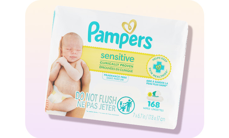 Pampers sensitive wipes