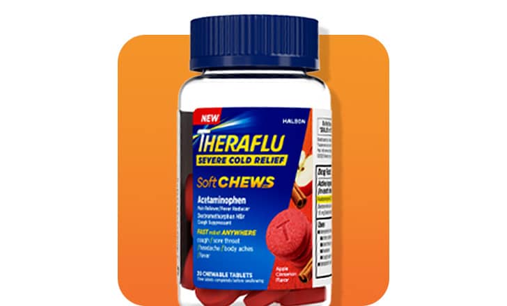 Theraflu severe cold and flu relief chews