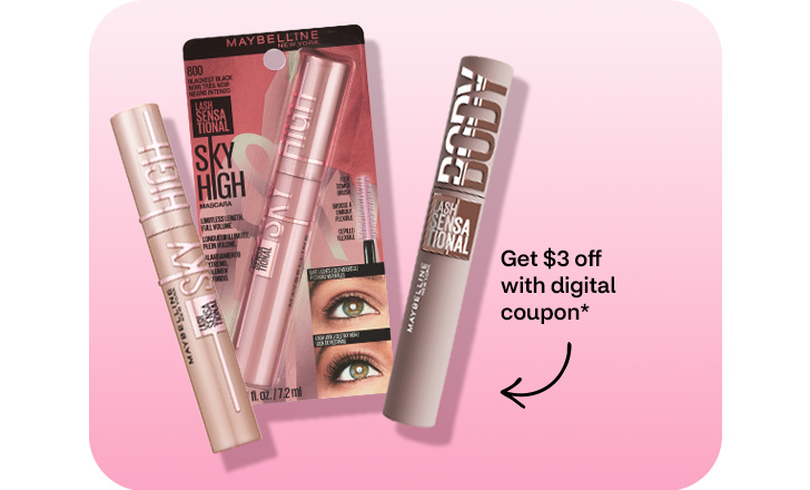 Spend $15, get $5 ExtraBucks + $3 digital coupon on Maybelline cosmetics