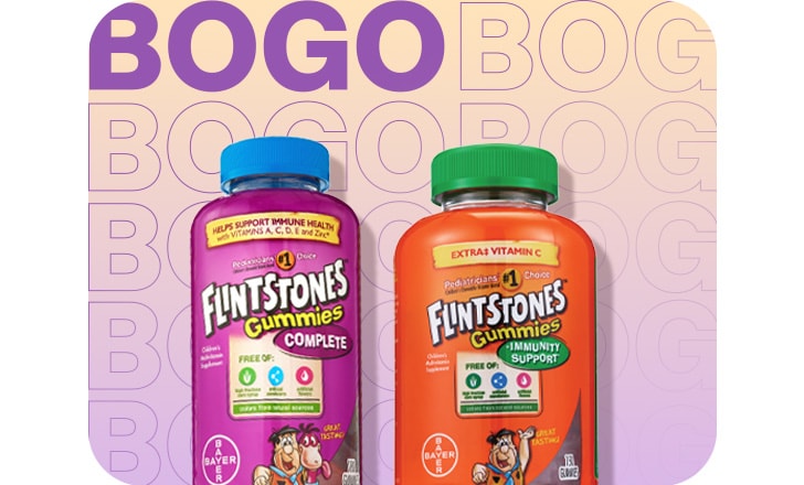 Buy 1, get 1 50% off, Flintstones gummies