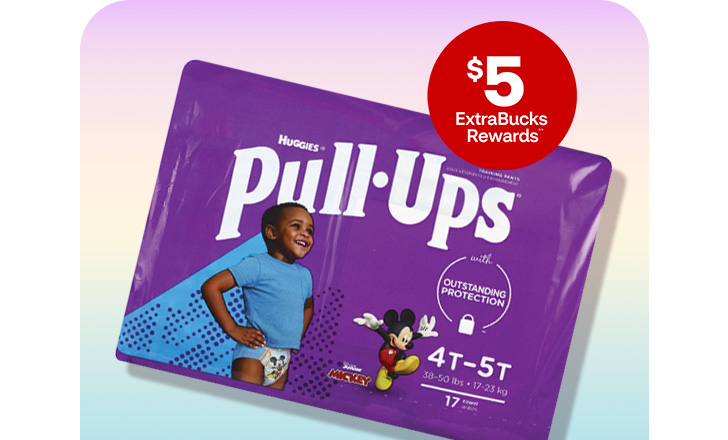 $5 ExtraBucks Rewards, Huggies Pull Ups.