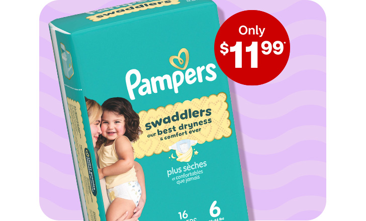 Only $11.99. Pampers Swaddlers