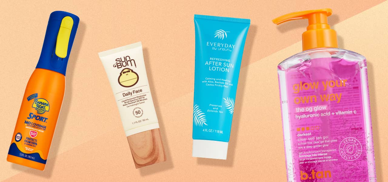 Banana Boat, Sun Bum, Everyday by Unsun and b.tan sun care products