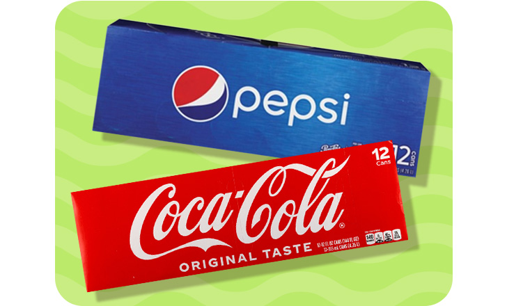Pepsi and Coca-Cola