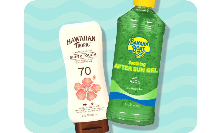 Hawaiian Tropic and Banana Boat