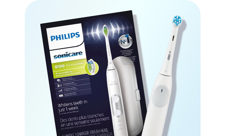 Philips Sonicare and Oral-B power toothbrushes.